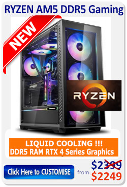 AMD RYZEN 5 DDR5 Gaming Computer gaming PC with unique case options, optimised for best performance & value.